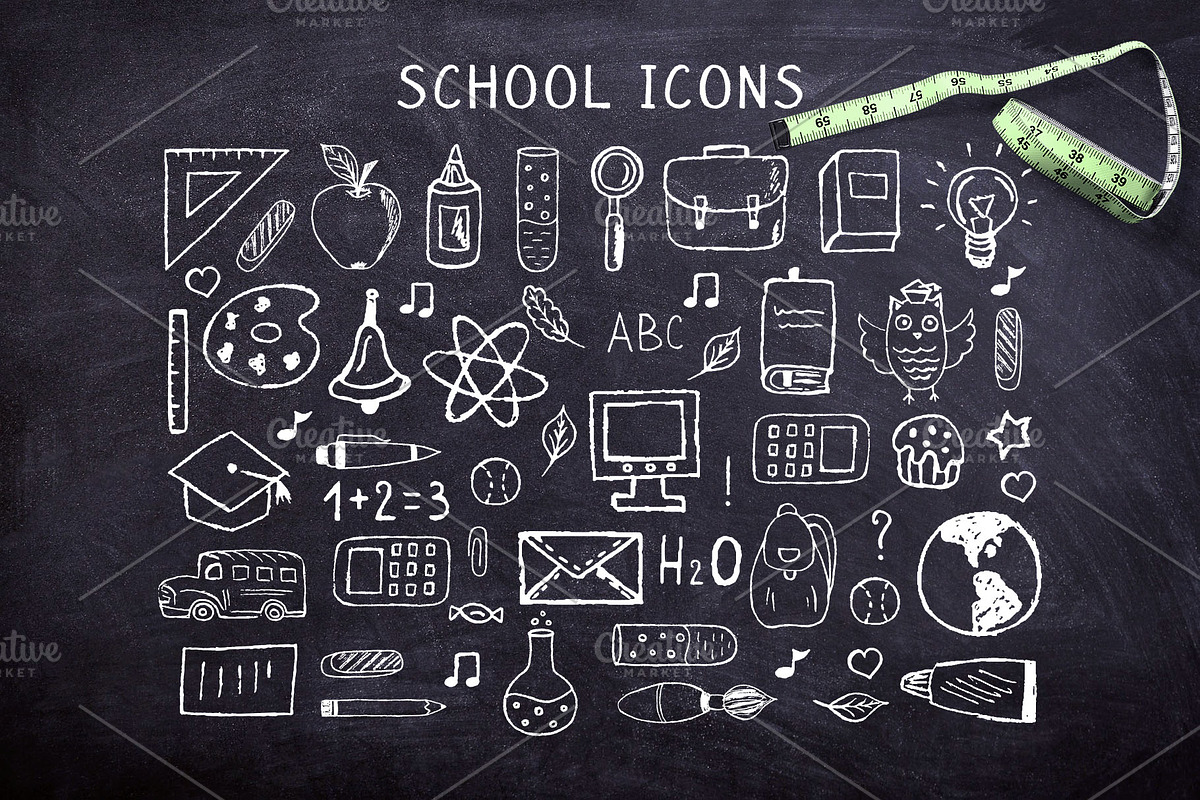 Chalk Font and School Pack preview 4
