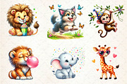 Quirky Safari Animals Clipart, an Illustration by Dream Creation (Thumbnail 4 of 5)