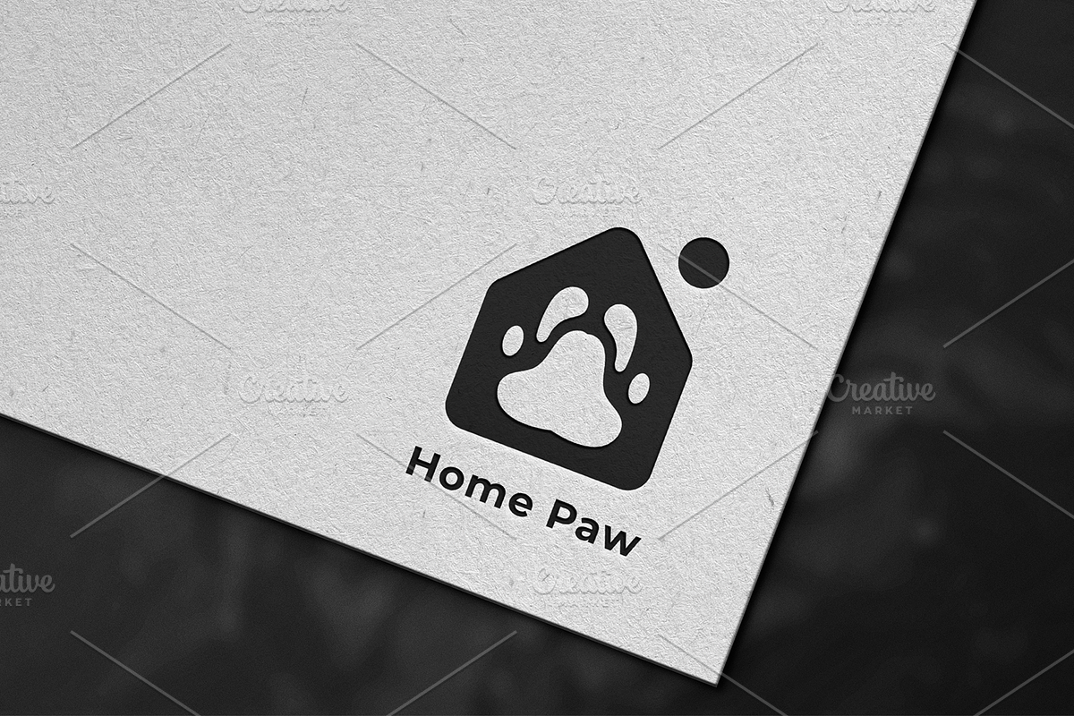 Home Paw Logo Template, a Branding & Logo Template by IndraSign (Photo 1 of 3)