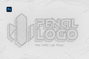 Pencil Sketch Logo Mockup, a Mockup by Andrew Skoch Design (Thumbnail 1 of 4)