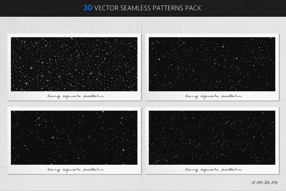 Stellar vector patterns pack, a Pattern Graphic by Gudiny (Photo 7 of 7)