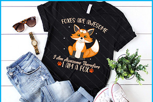 Foxes Are Awesome Cute Fox SVG, a Graphic by Creativeusart