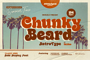 Chunky Beard - Retro Type, a Serif Font by ikiiko (Thumbnail 1 of 7)