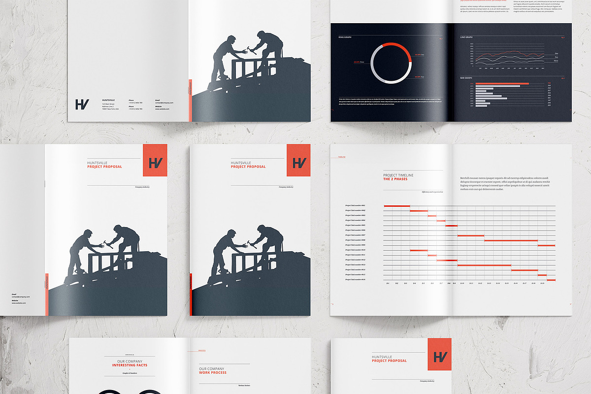 Project Proposal InDesign Canva, a Brochure Template by ID Vision Studio (Photo 3 of 17)