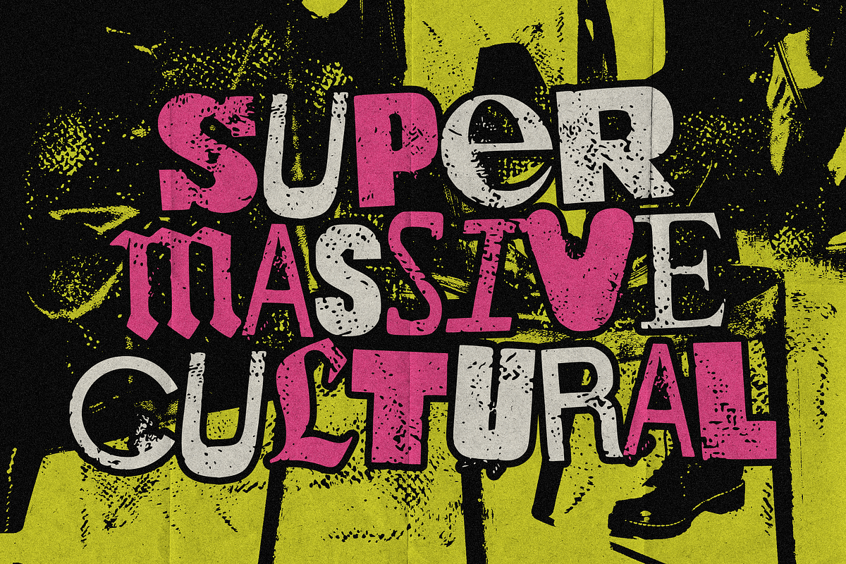 HF Dutspunk Display Font, a Sans Serif Font by 24Design Studios (Photo 6 of 7)