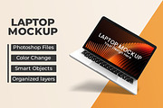 Laptop Mockup, a Device Mockup by Viswal Studio (Thumbnail 1 of 4)