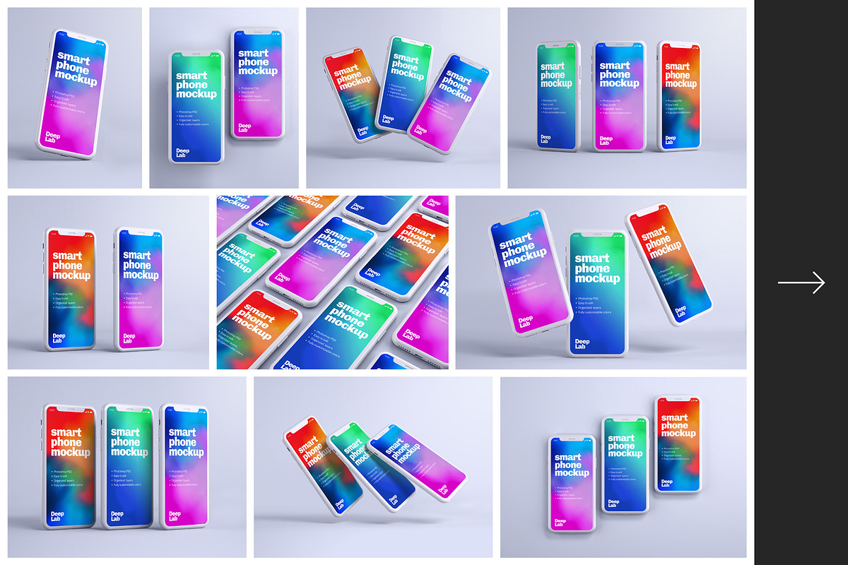 iPhone 11 Pro Clay Mockup Set, an iPhone Mockup by Deeplab (Photo 3 of 25)