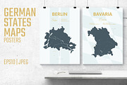 German States Maps | Poster, an Illustration by MaximGertsen (Thumbnail 1 of 10)