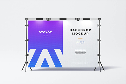 Backdrop Mockup, an Advertising Mockup by Xtrahive