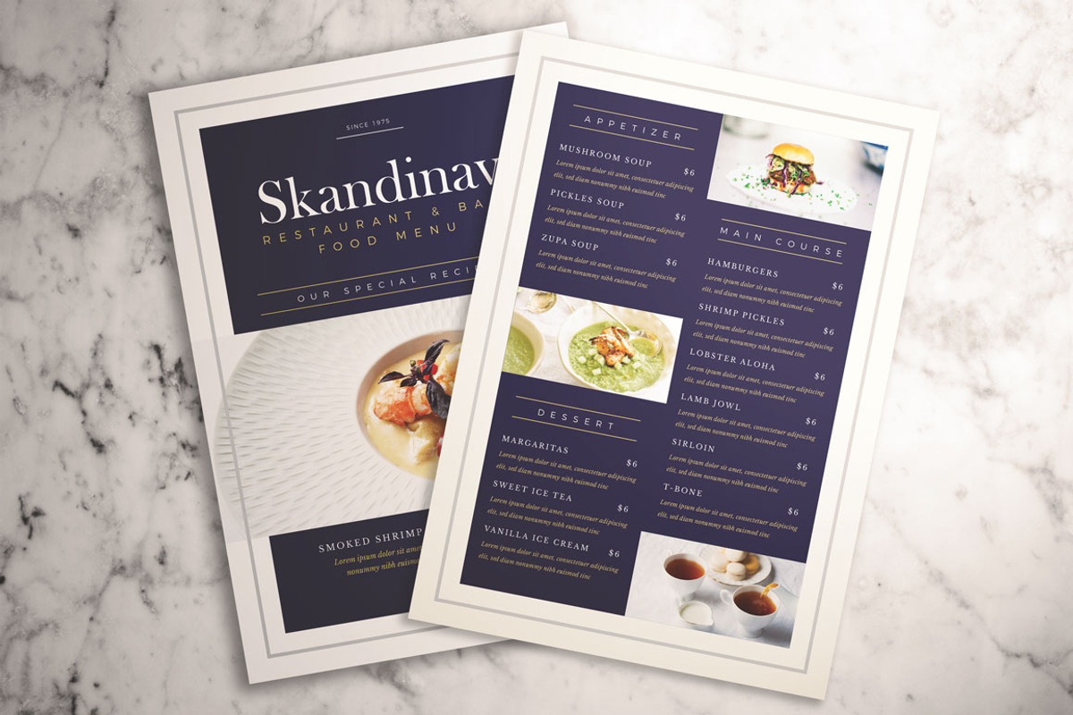 Classy Food Menu, a Flyer Template by KMZVR.Lab (Photo 5 of 5)