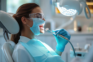 Dental Checkup: Young woman receivin, a Health & Medical Photo by Pixeness Studio