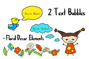 Summer Doodle Kids Clipart + Pattern, a Decorative Illustration by RabbitAndPencil (Thumbnail 3 of 6)