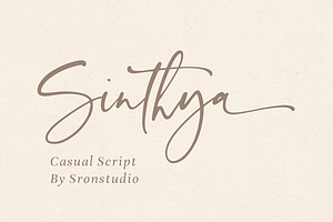 Sinthya - Casual Script Font