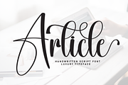 Article | Script Font, a Handwritten Font by Scratchones (Thumbnail 1 of 9)