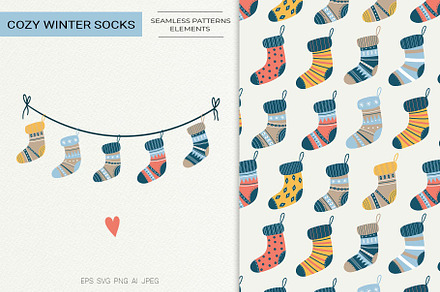 Cozy Winter Socks Set