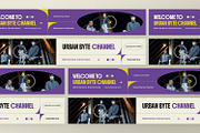 Urban Byte - Youtube Banner, a Social Media Template by StreaksideStd (Thumbnail 3 of 3)