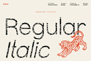 Chemian Stamp, a Sans Serif Font by Craft Supply Co. (Thumbnail 4 of 8)