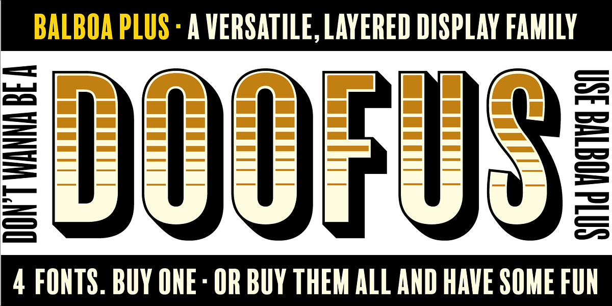 Balboa Plus, a Sans Serif Font by Parkinson Type Design (Photo 4 of 8)
