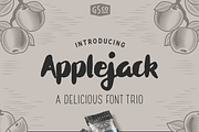 Applejack - A brush font trio, a Script Font by Great Scott! (Thumbnail 1 of 8)