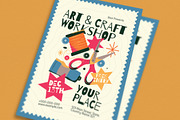 Art & Craft Workshop Event Flyer, a Flyer Template by Guuver (Thumbnail 3 of 3)