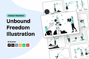 Freedom Illustration, an Illustration by graphicsauce (Thumbnail 1 of 6)