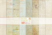 Vintage Scrapbook Paper Patterns, a Background Graphic by Posh Papers & Patterns (Thumbnail 1 of 5)