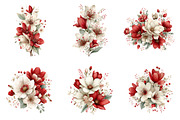 Whimsical spring flower clipart, an Illustration by SinaCreation (Thumbnail 5 of 11)