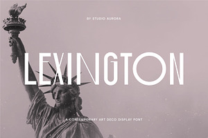 Lexington – Art Deco Display Font