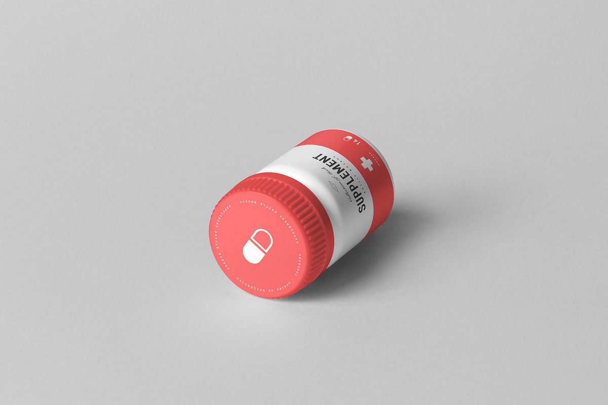 Supplement Jar & Box Mock-up 7, a Packaging Mockup by Yogurt86 (Photo 7 of 12)
