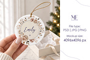 Christmas Ceramic Ornament Mockup, a Merchandise Mockup by Mie Mockup Studio (Thumbnail 6 of 7)