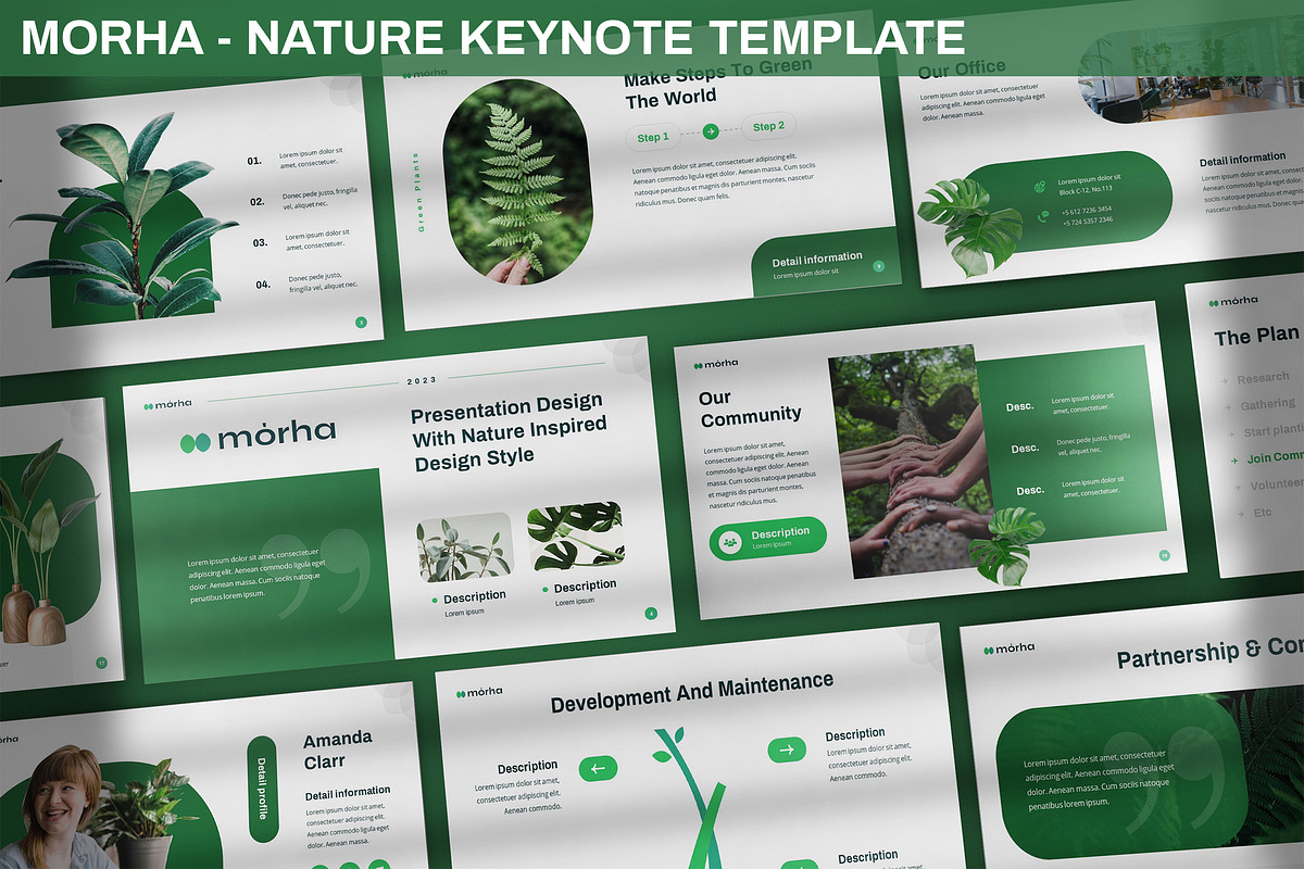 Morha - Nature Keynote Template, a Presentation Template by SlideFactory (Photo 1 of 4)