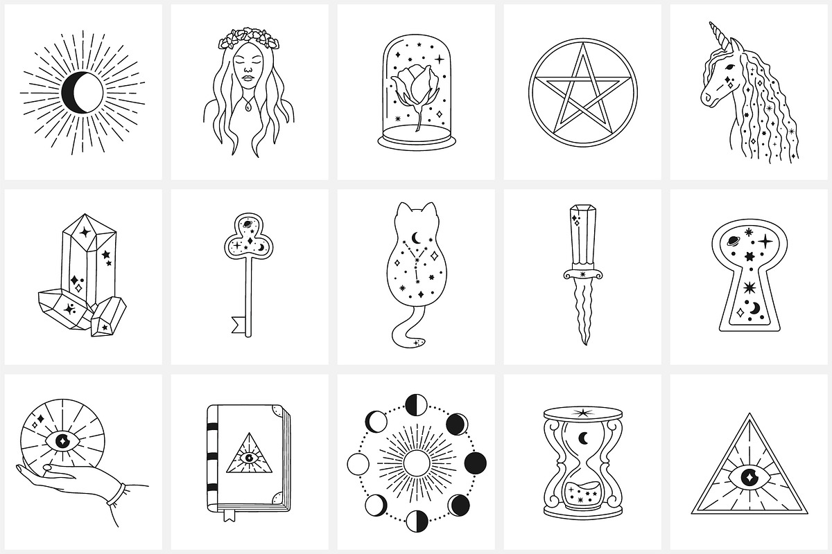 Magic Icon Set, an Outline Icon by NatalieArtShop (Photo 6 of 16)