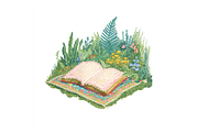 Prompt Spring Reading Clipart, a Seasonal Illustration by Creative design (Thumbnail 6 of 7)