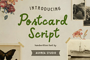 Postcard Script handwritten font, a Font by Auvrea Studio (Thumbnail 1 of 5)