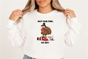 Funny Thanksgiving Turkey and Santa, an Illustration by DreamArtGraphic (Thumbnail 3 of 5)