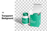 Bottle and Box Medicine Mockup, a Packaging Mockup by SLAB! Design (Thumbnail 2 of 8)
