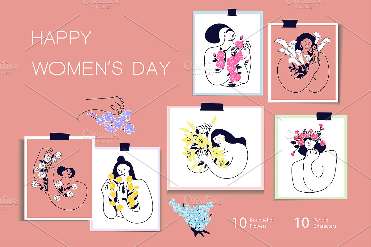 Happy Women's Day, a Person Illustration by Lucky Shop (Photo 1 of 4)