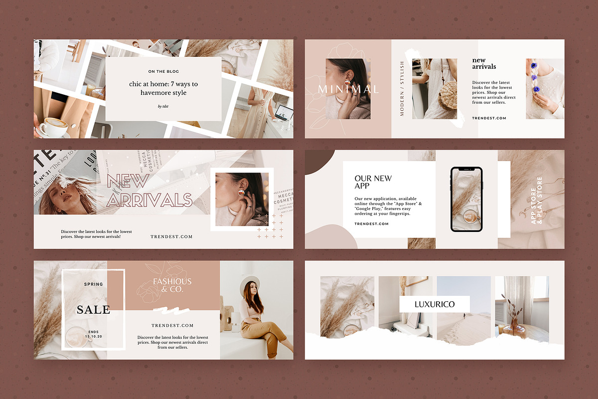 Modern Facebook Cover Pack - Canva, a Social Media Template by Crevo Studio (Photo 4 of 14)