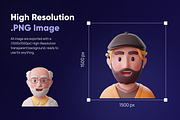 Facely - MetaPeople 3D Avatar, a Characters & Person 3D Model by Illustraly Design (Thumbnail 4 of 7)