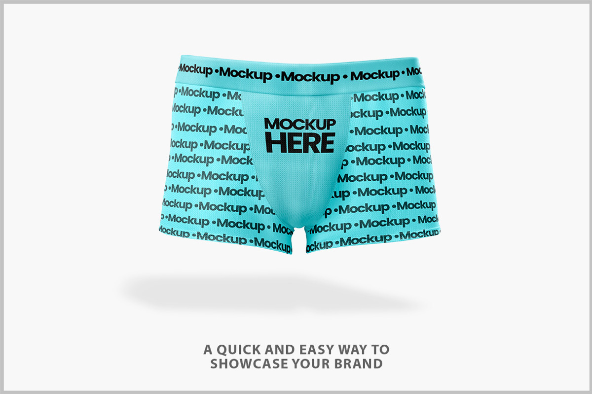 Male Boxer Mockup PSD, a Bottom Mockup by Bruno's Shop