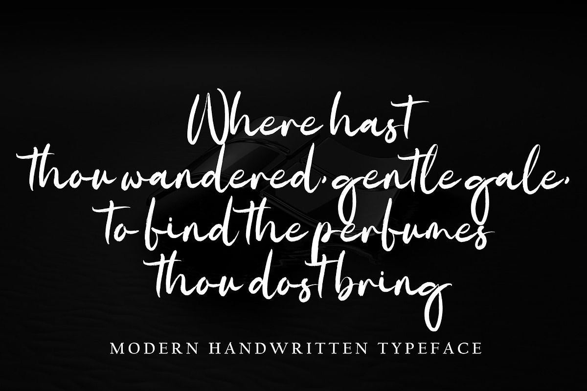Autha Euthentic, a Handwritten Font by pineungtype (Photo 1 of 6)