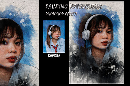 Painting Watercolor Photoshop effect