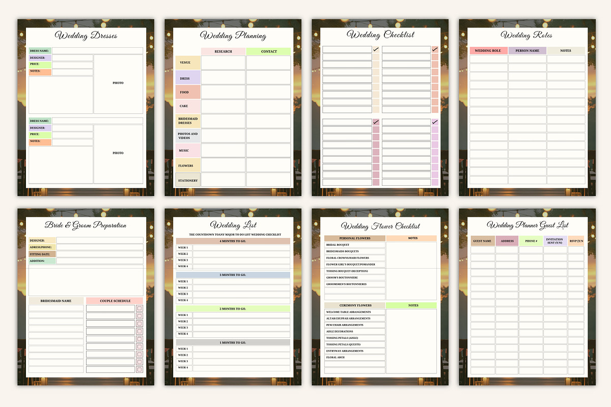 Wedding Planning Book, a Stationery Template by Designmela01 (Photo 6 of 10)