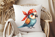 Colorful Parrot Clipart, an Illustration by Pixels.Craft (Thumbnail 5 of 7)