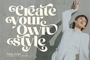 Sunday Delight - Elegant Retro Font, a Serif Font by Keithzo (Thumbnail 2 of 12)