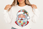 Patchwork Santa Claus Png, Retro Chr, an Illustration by Libby Wishes (Thumbnail 2 of 8)