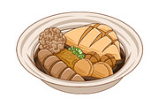 Pempek from Palembang, Indonesia, a Food Illustration by MEDZ (Thumbnail 1 of 3)
