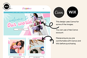 Wix Template for Website Design, a Wix Template by The Pixel Palace (Thumbnail 2 of 10)