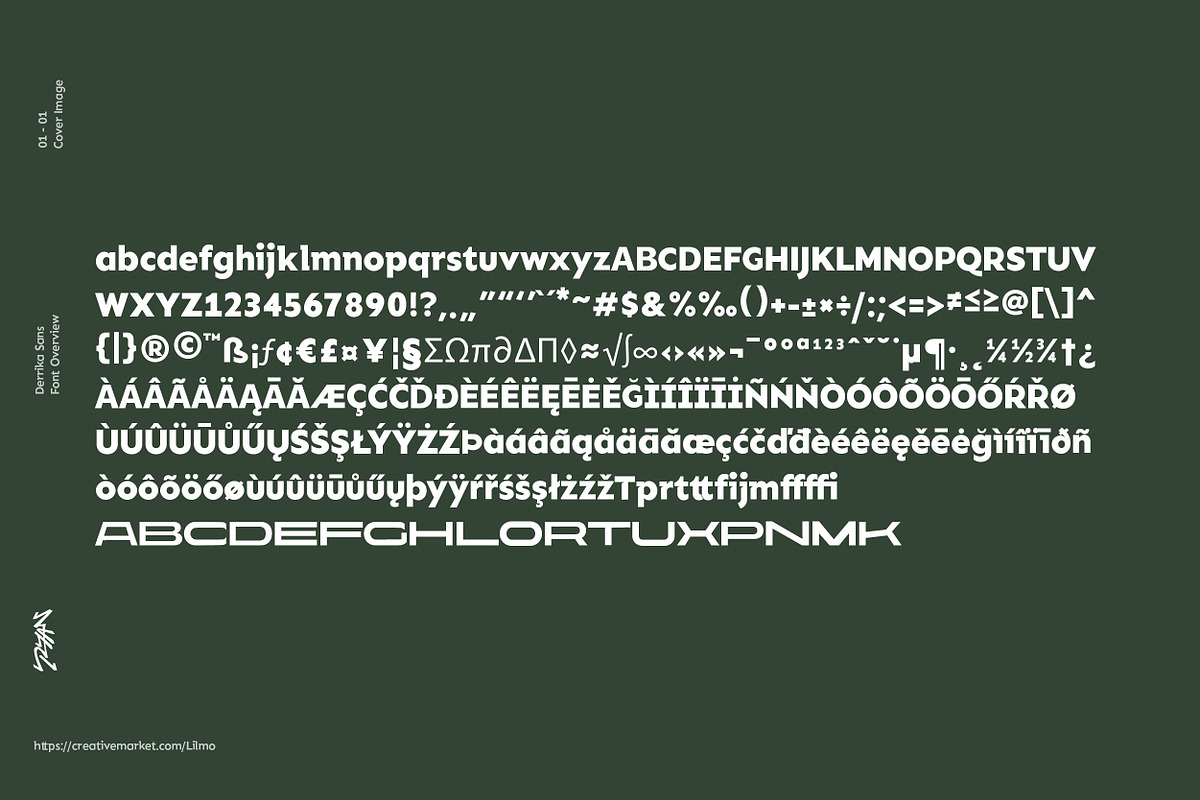 Derika Sans - Sans Serif Font, a Sans Serif Font by Ryan Rivaldo Vierra (Photo 6 of 12)