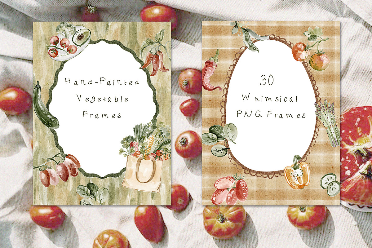 Hand-Painted Vegetable Clipart, a Food Illustration by LenArt (Photo 9 of 15)